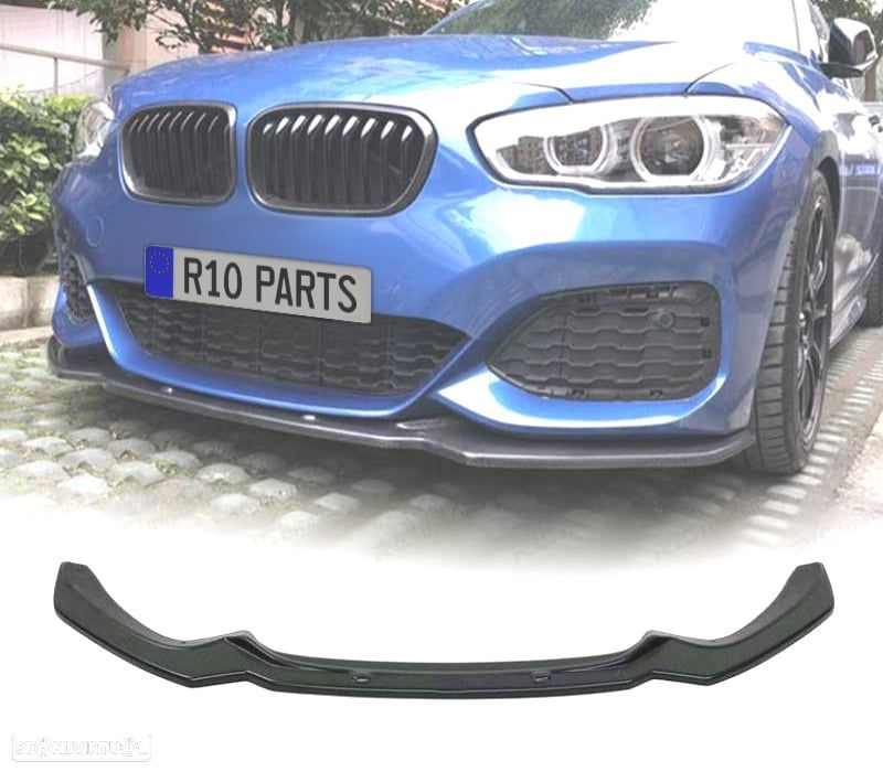 SPOILER LIP FRONTAL BMW F20 F21 LCI 15-19 PRETO - 1