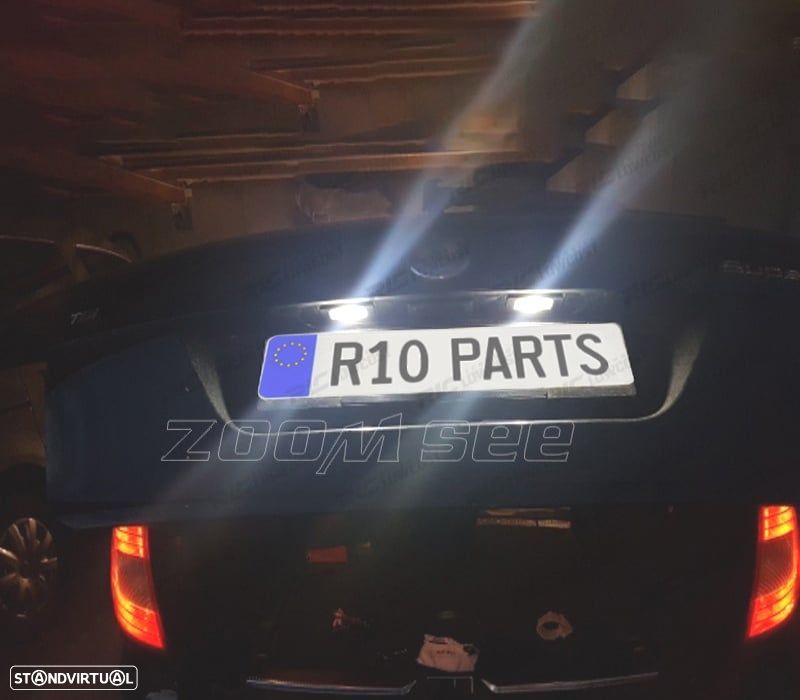 KIT COMPLETO DE 10 LAMPADAS LED INTERIOR PARA SKODA RAPID NA2 11- - 3