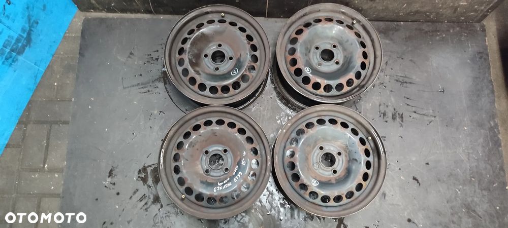 FELGI STALOWE 4x100 6Jx15 CALI ET39  OPEL CORSA ASTRA Komplet - 1