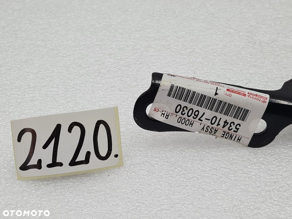 Lexus CT A10B200H zawias maski prawy prawe 53410-76030 - 6
