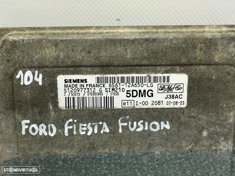 .Centralina Motor Siemens Ford 1.6 6S6112A650LG S120977312 2005 - 2008 - 7