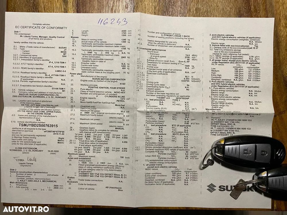 Suzuki S-Cross 1.4 Boosterjet Mild Hybrid AllGrip Luxus - 26