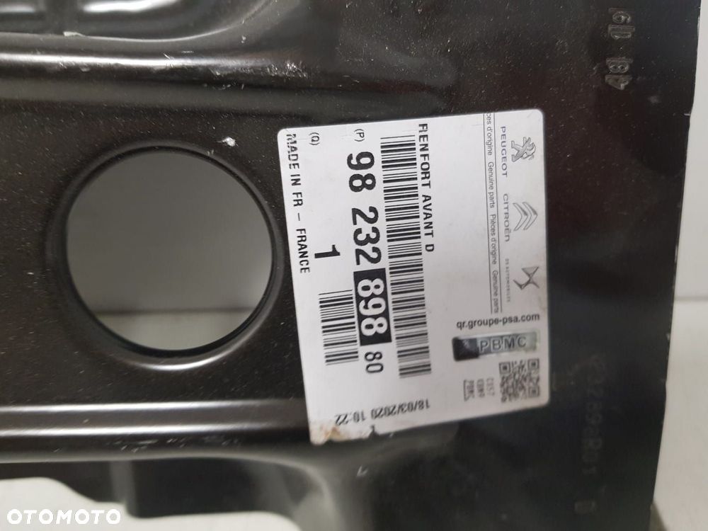 NOWE WZMOCNIENIE PEUGEOT 208 II 2 CORSA F MOCOWANIE PRAWE WSPORNIK BŁOTNIKA PRZEDNIEGO PRZÓD PRAWA - 3