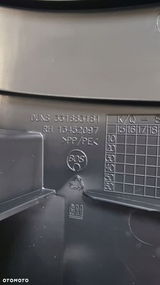 OPEL ASTRA K V KOMBI OSŁONA PASA TYLNEGO PRAWA 39040242 13452097 NOWA - 6