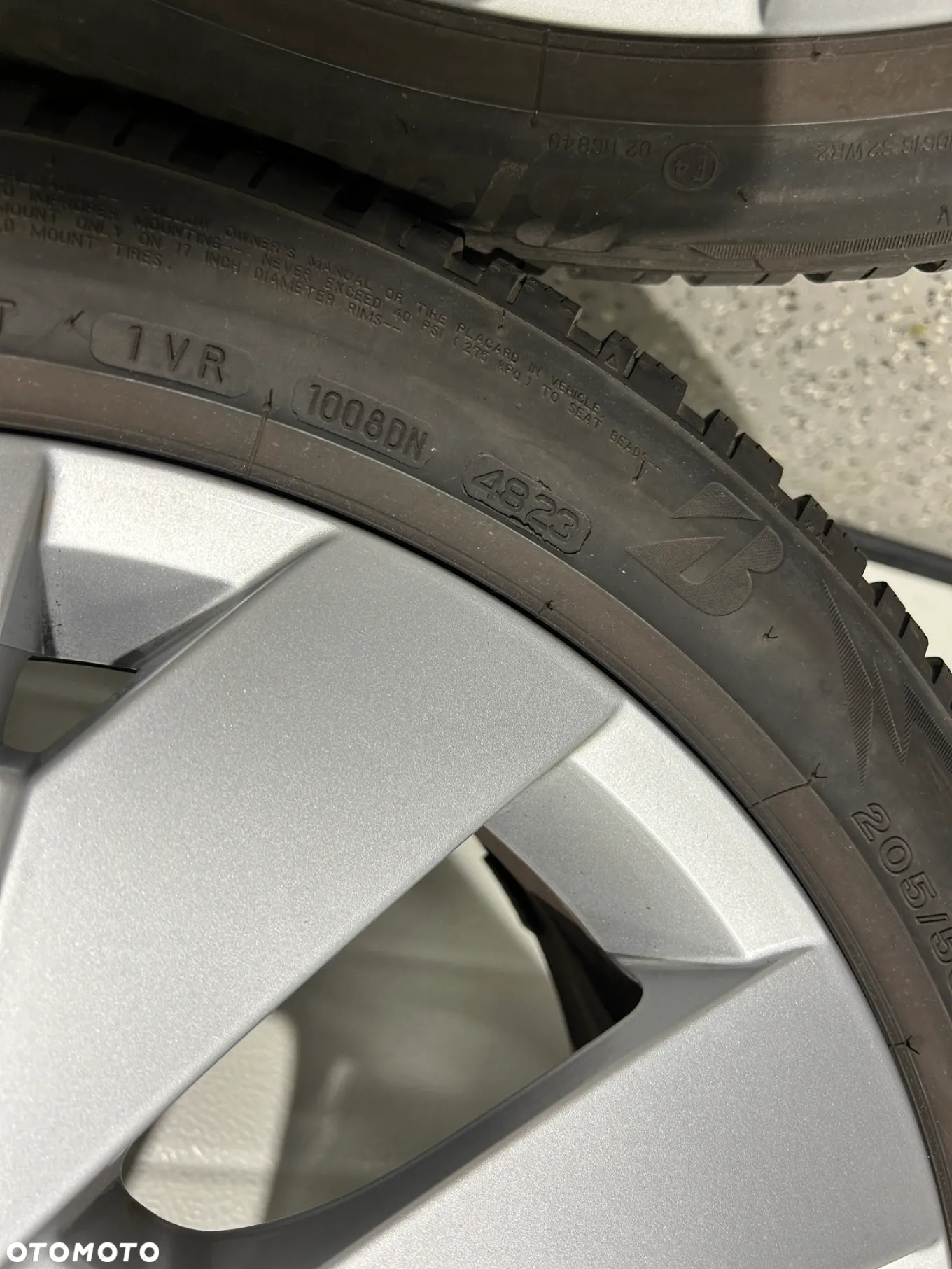Oryginalne KOŁA FELGI 17 VW GOLF 8 7 6 5 A3 8Y 8V Bridgestone 205/50R17 2023r 7mm jak NOWE - 12