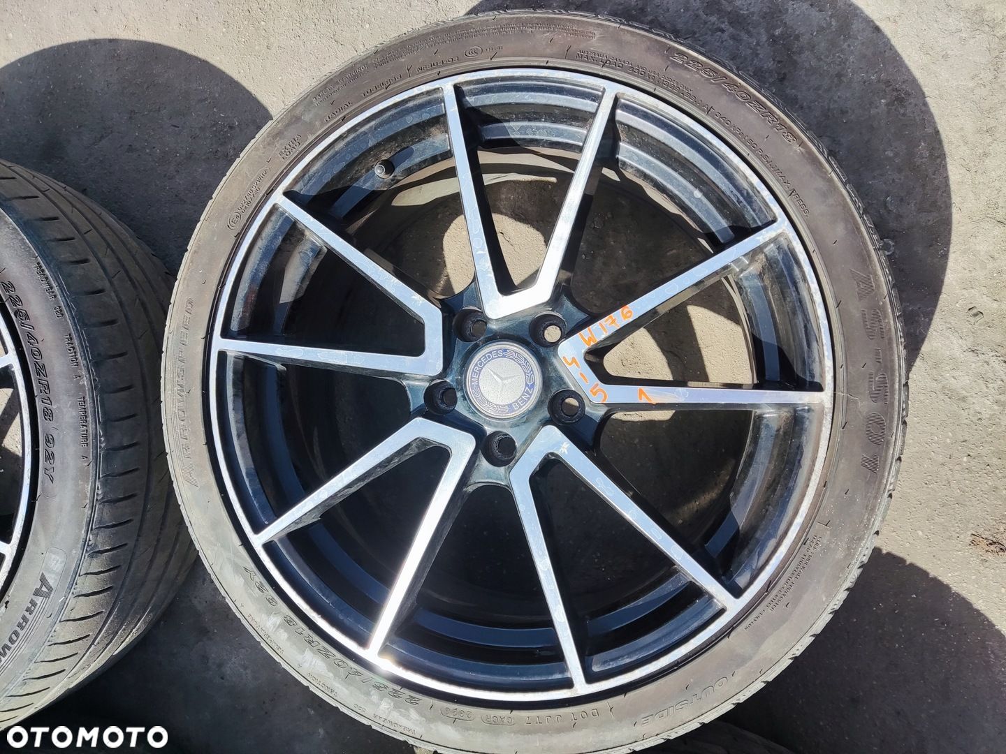 MERCEDES A KLASA W176 FELGI ALUMINIOWE 18 KOMPLET - 1