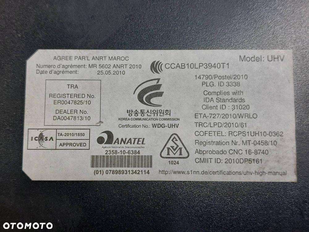 MODUŁ BLUETOOTH VOLKSWAGEN GOLF VI 7P6035730E - 2