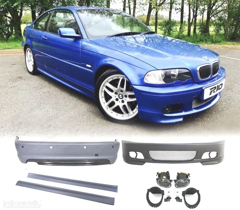 KIT CARROÇARIA BMW E46 COUPE 99-07 PDC LOOK M2 - 1