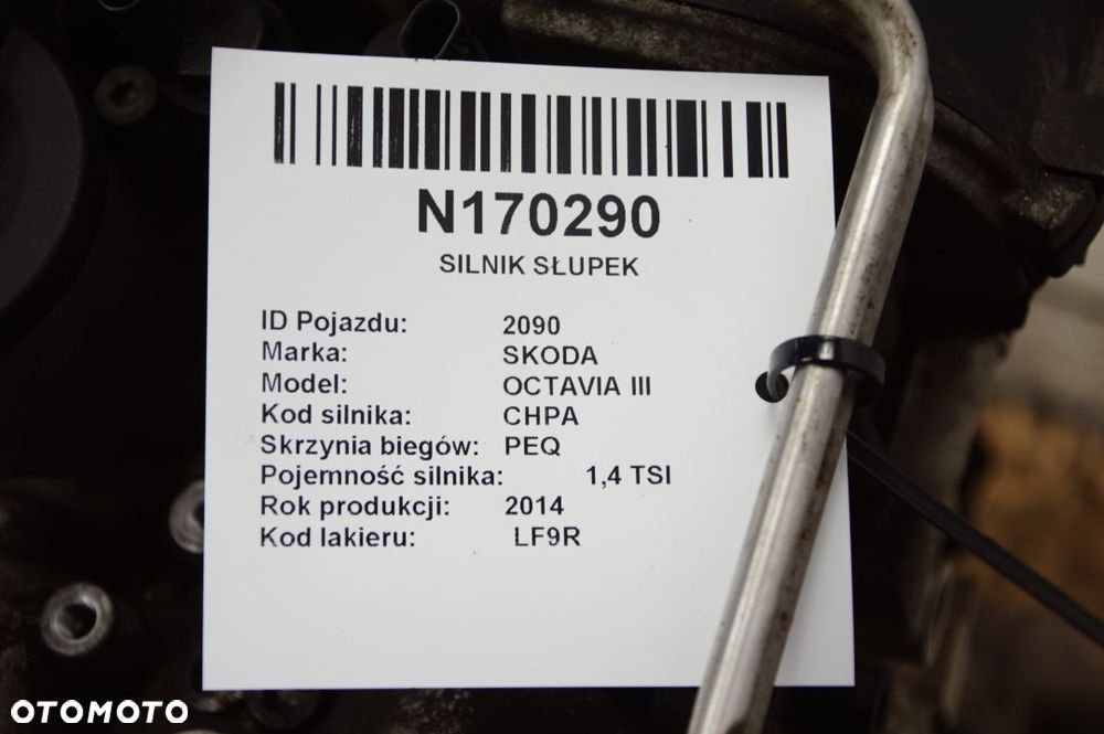 SILNIK SŁUPEK SKODA OCTAVIA III CHP 1.4 TSI - 6