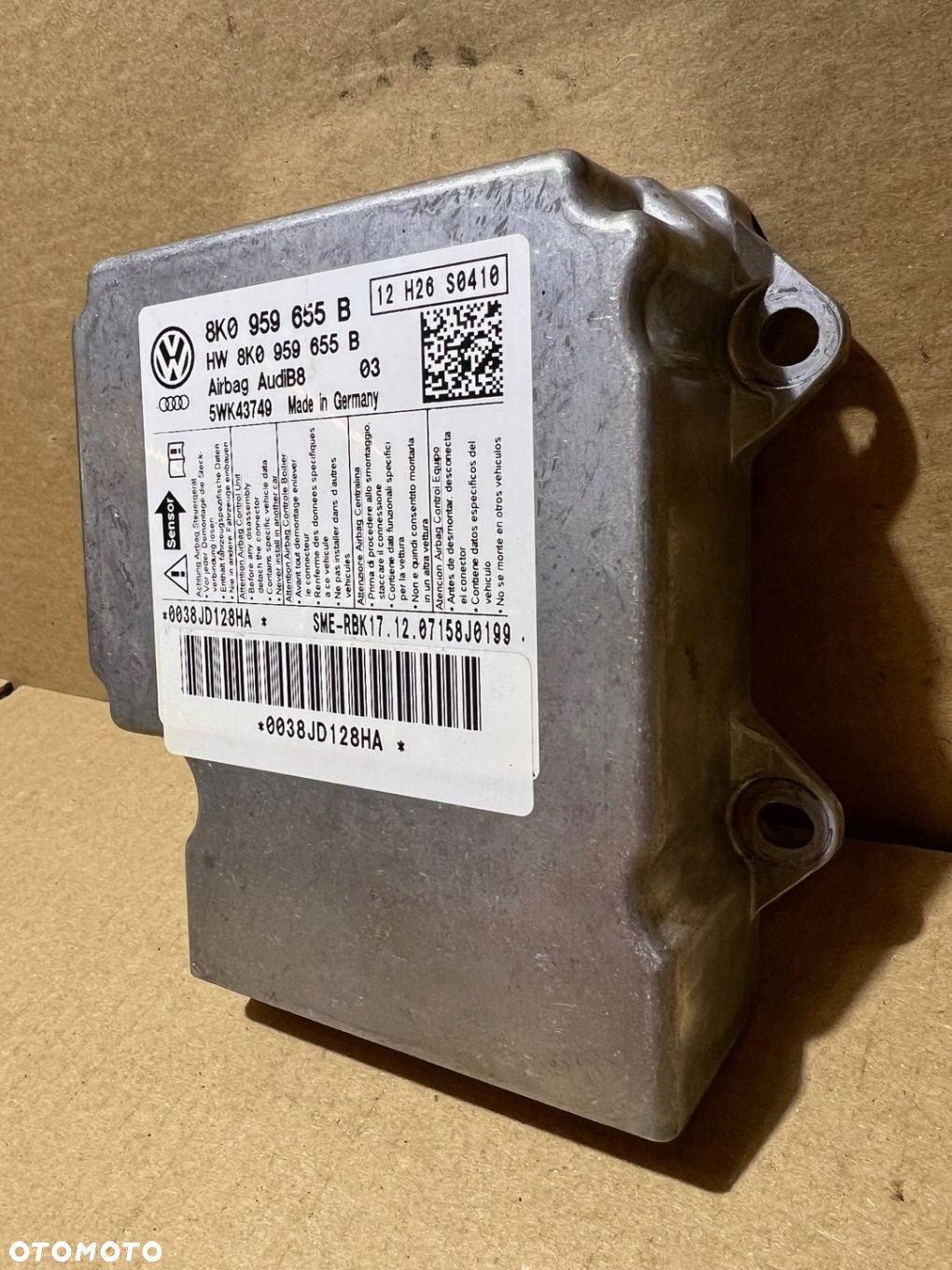 AUDI A5 8T A4 B8 MODUŁ SENSOR AIRBAG 8K9035382B - 3