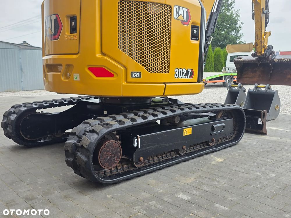 Caterpillar CAT 302.7 CR mini koparka szybkozłącze 3 łyżki piękna serwisowana 1 wł JCB sprowadzona w oryginale - 19