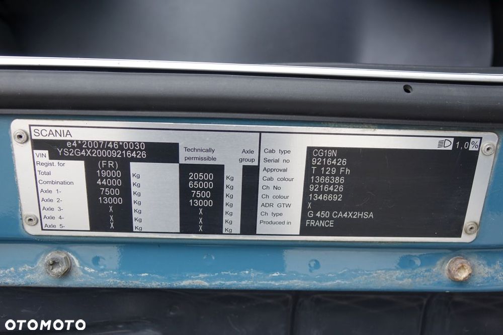 Scania G450 / EURO 6 / STANDARD / AUTOMAT / RETARDER / HYDRAULIKA /  ALUMINIOWE FELGI / NAWIGACJA GPS / - 33