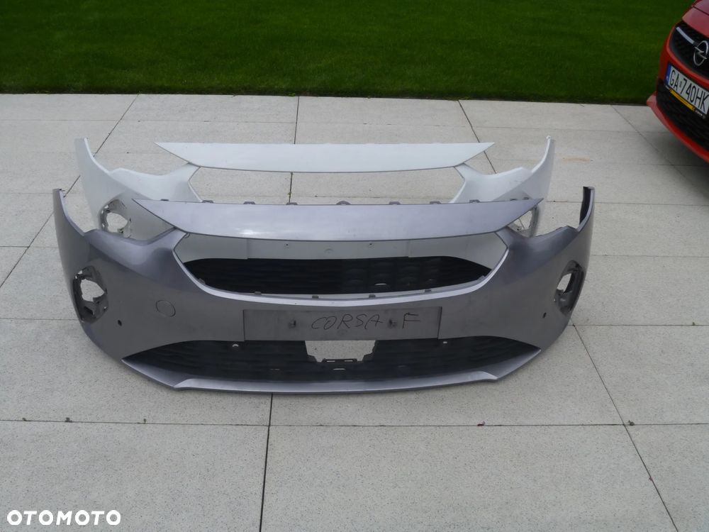OPEL CORSA F ZDERZAK PRZEDNI KRATKA ORYGINAŁ ŁADNY - 3