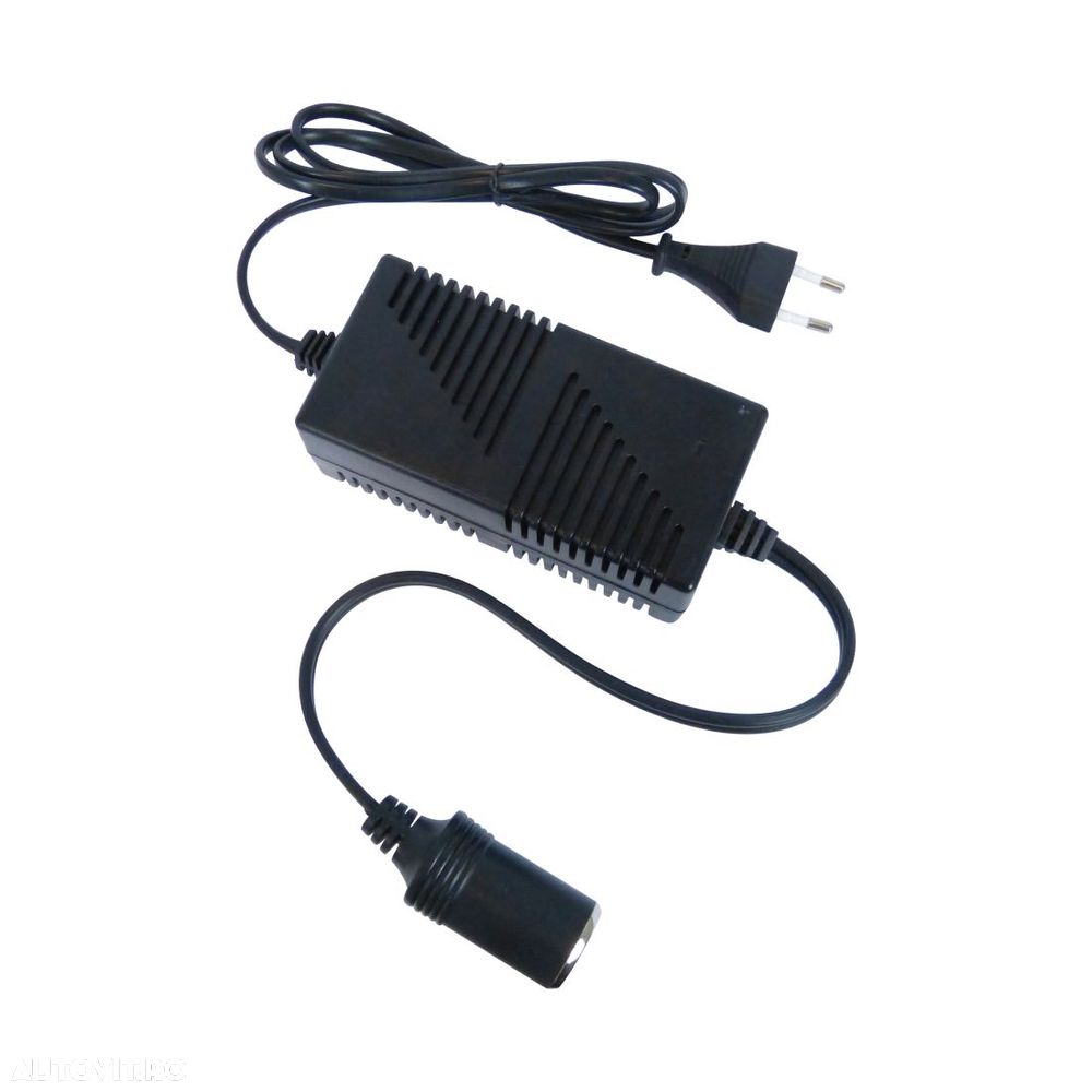 Adaptor 220V-12V bricheta auto, Invertor de tensiune auto Carpoint 230V-12V , 60W, max 5A , transformator, convertor - 1