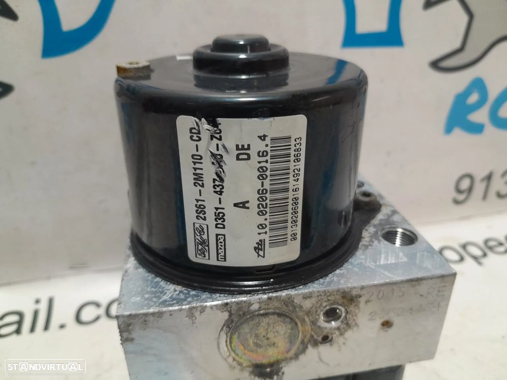 ABS MODULO BLOCO HIDRAULICO FORD FIESTA V 5 MK5 1.4 16V 80CV 2S612M110CD 10020600164 - 6