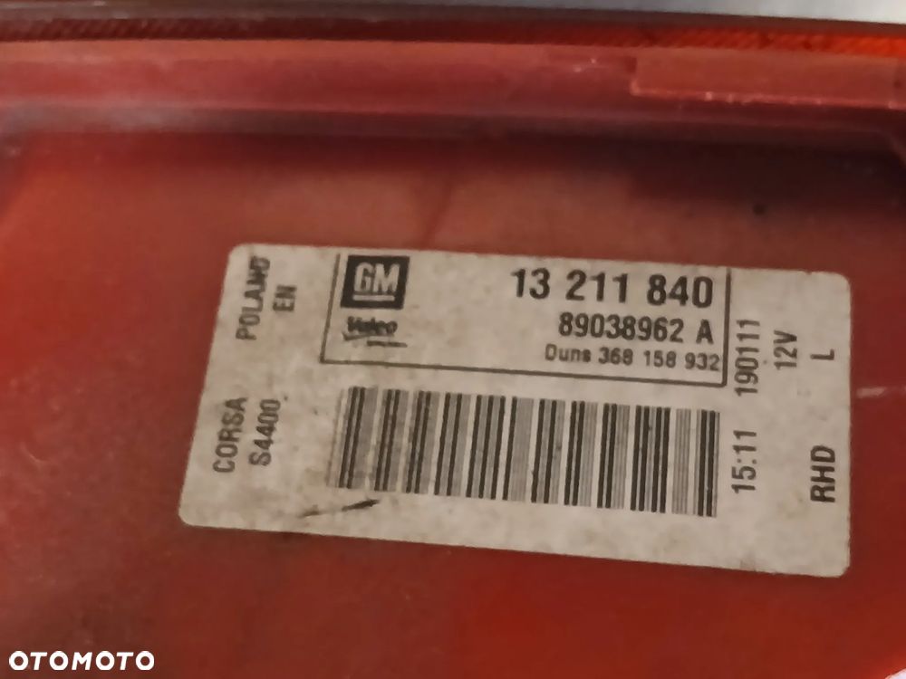 Opel Corsa D  lampa tył tylna prawa lewa  3D - 11