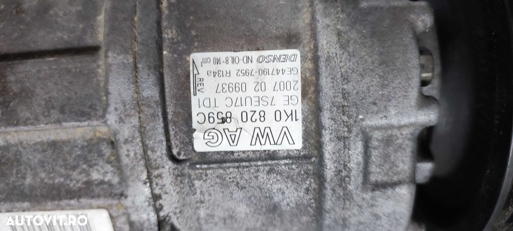 Compresor clima volkswagen vw  golf 5 hatchback 1.4 BLG cod 1K0820859C - 3