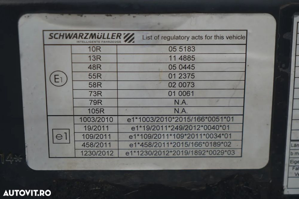 Schwarzmuller / CU PREȚIE / STANDARD / TRANSPALET / AXE SAF / - 31