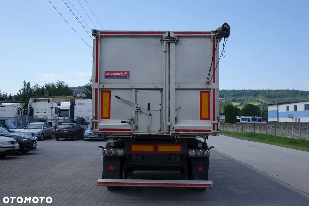 Langendorf WYWROTKA 48 m3 / WIBRATOR /  OSIE SAF / OŚ PODNOSZONA / ALUMINIOWE FELGI / SZYBER ZBOŻOWY / PLANDEKA / KLAPODRZWI - 6