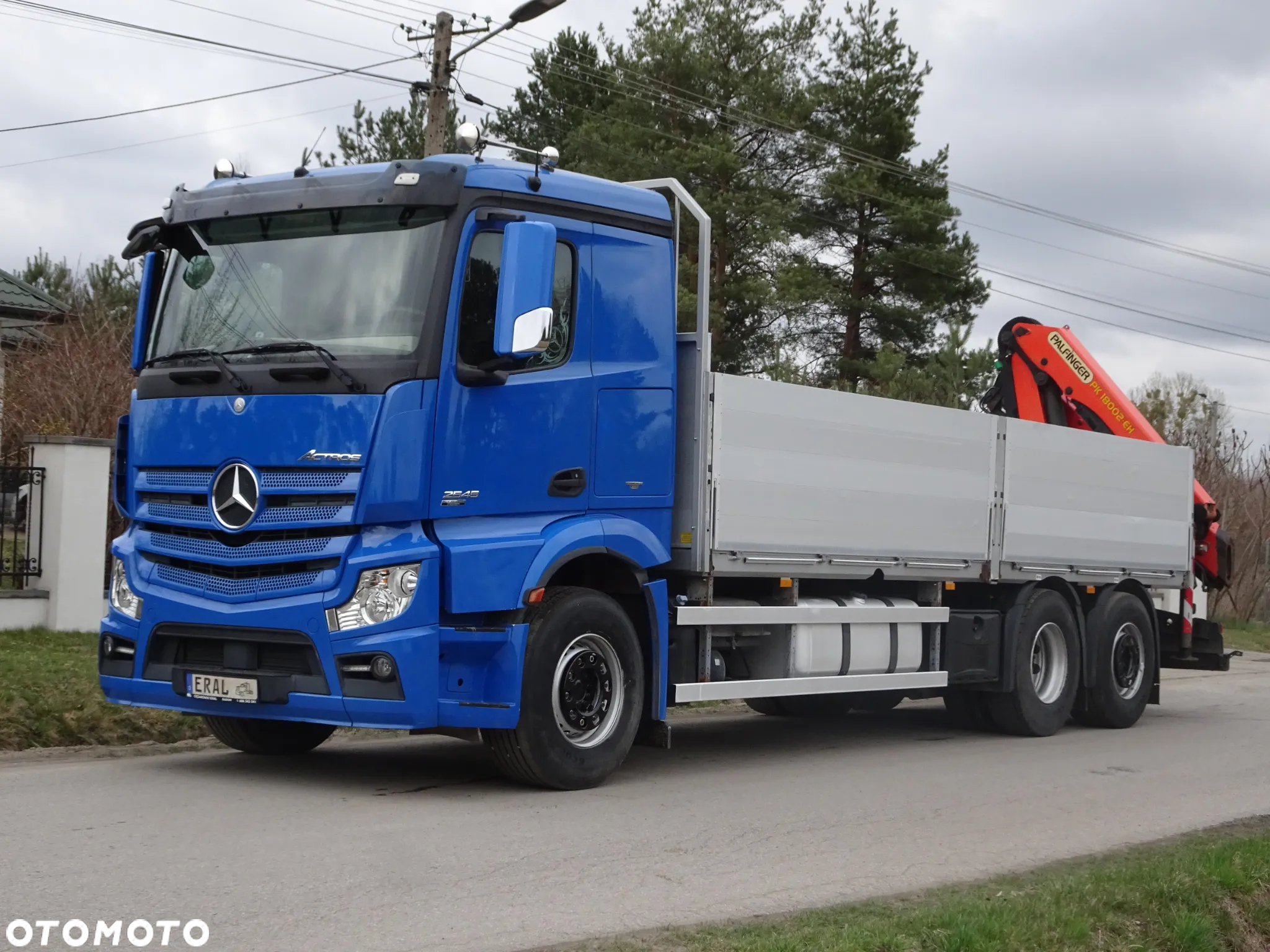 Mercedes-Benz Actros 2545 MP4 EURO 5 EEV HDS Palfinger PK 18002 sprowadzony z Niemiec stan idealny zestaw z przyczepa Krone - 2