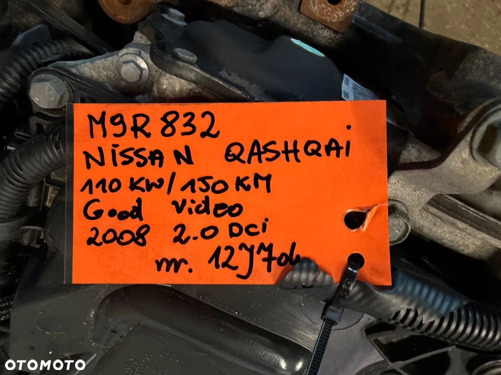 Silnik kompl Nissan QashQai 2.0 dci 150ps 150 m9r832 M9rg832 film video - 4