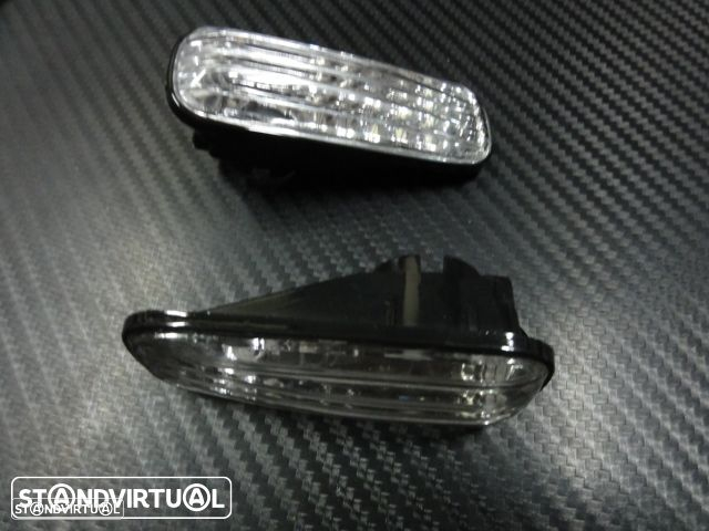 Piscas / faróis / farolins laterais+ lâmpadas cromadas para Honda civic 96-01, HRV, prelude fundo cristal - 5