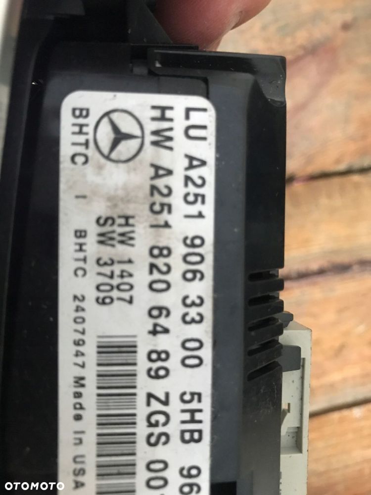 MERCEDES gl ml 164 panel klimatyzacji 2519063300 - 2