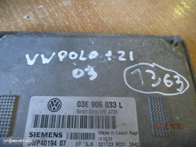 Centralina 03E906033L 6Q1937049C VW POLO 2003 1.2I SIEMENS - 2