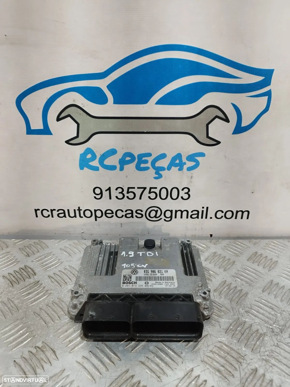 Centralina ECU motor Bosch Volkswagen Golf 1.9 TDI - 1