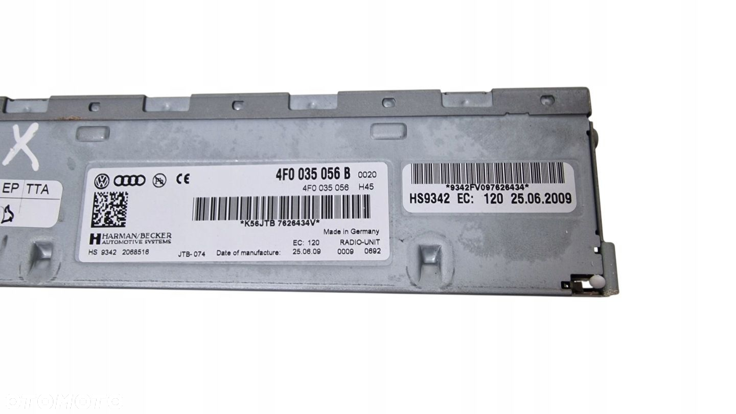AUDI A6 C6 TUNER WZMACNIACZ RADIA HARMAN/BECKER 4F0035056B - 2