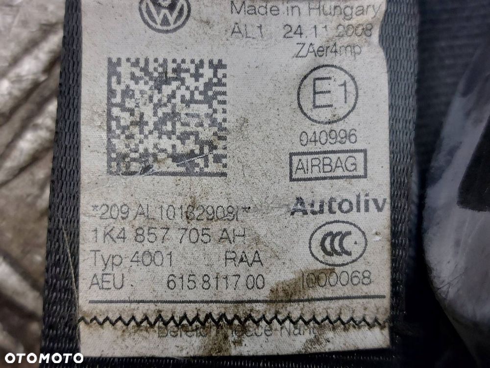 ZESTAW AIRBAG KOKPIT DESKA PODUSZKI PASY MODUŁ GOLF VI 5K0880201D - 13