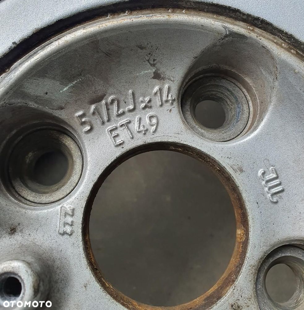 FELGA ALUMINIOWA OPEL OE 4.5" x 14" ET 49 5.5J 4x100 - 13