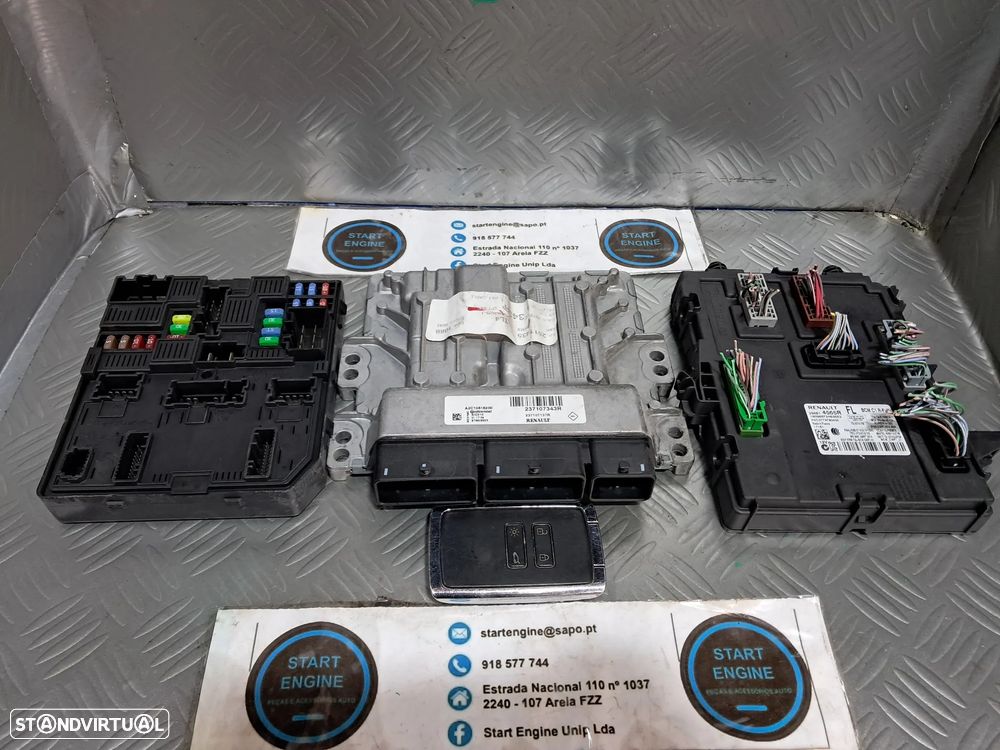 Conjunto kit Imobilizador Centralina BCM chave Renault Megane IV 4 1.5 DCI