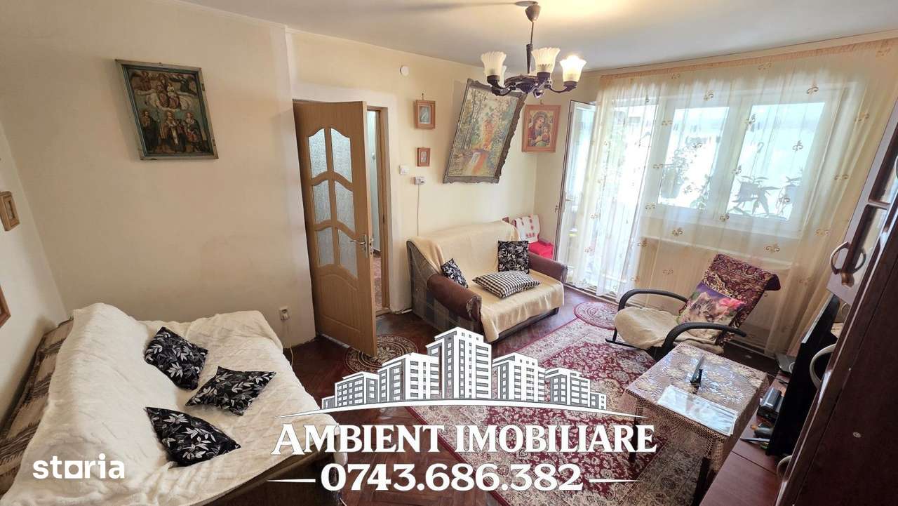 Apartament cu 2 camere, ETAJ 3, mobilat și utilat, VASLUI - zona NORD — fotografia 2