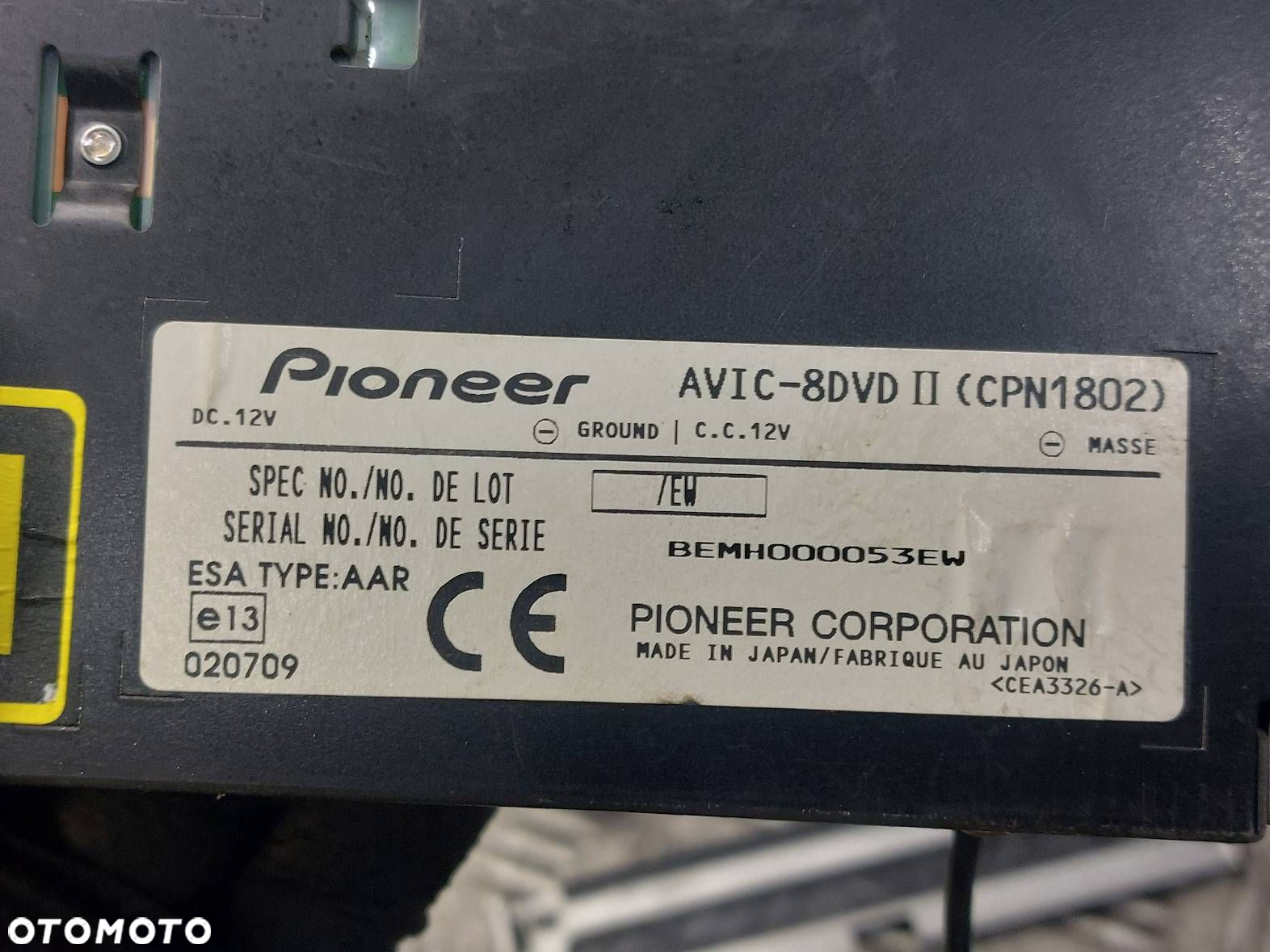 RADIO ODTWARZACZ PIONEER AVX-7300 PIONEER DEH-P40MP PIONEER AVIC-8DVD - 13