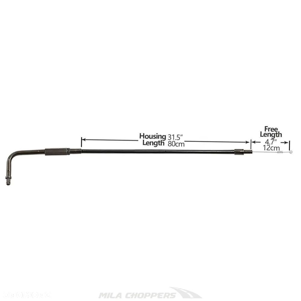 Cięgło gazu linka zwrotna 80 cm Harley Davidson Dyna - 3