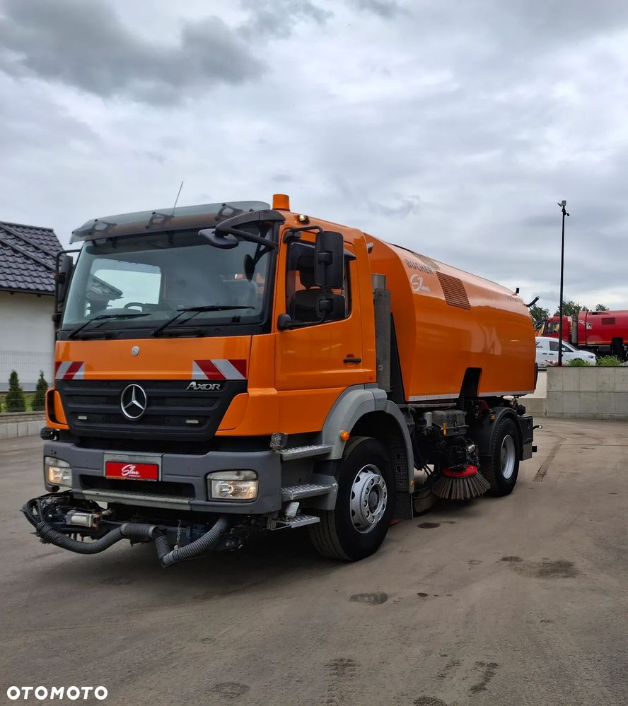 Mercedes-Benz Axor 1823 Zamiatarka Bucher Optifant 70 Szczotki Lewa Prawa Strona 2 Silniki Rura Do Liści Odchwaszczarka - 2