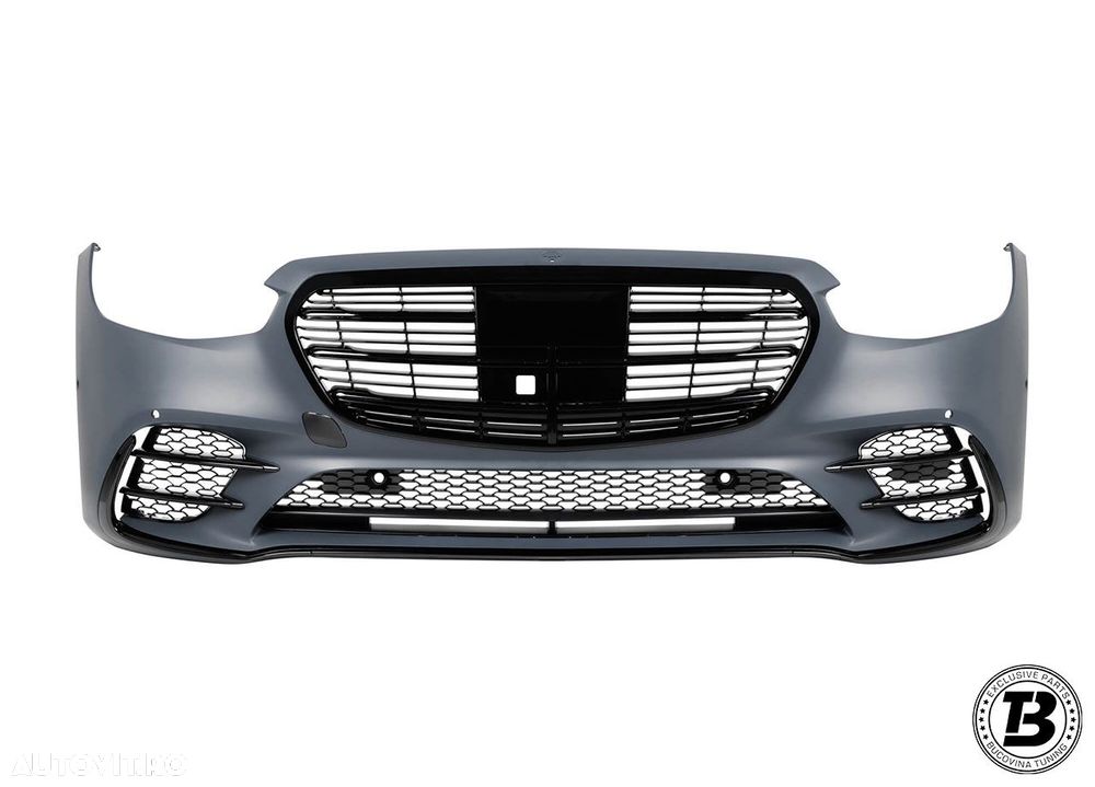 Pachet Exterior compatibil cu Mercedes S Class W223 Shadow Design - 2