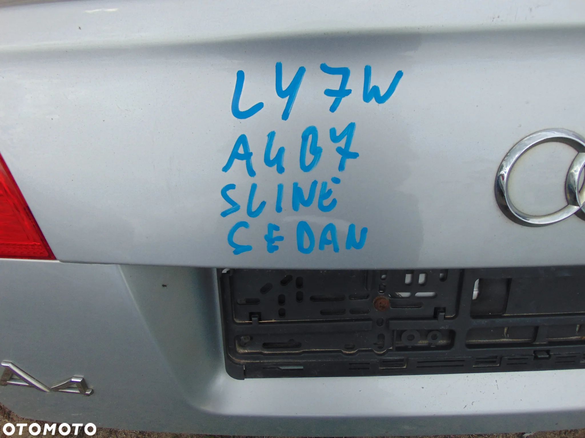 Klapa bagaznika audi a4 b7 sedan s line kod lak LY7W - 1