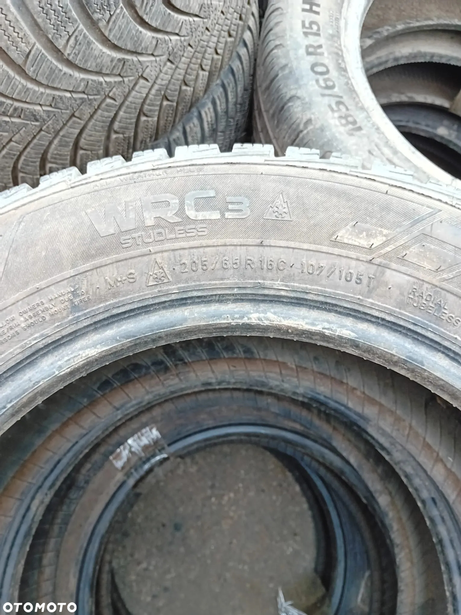 Opona Nokian WR C3 205/65R16 C używana zima - 4