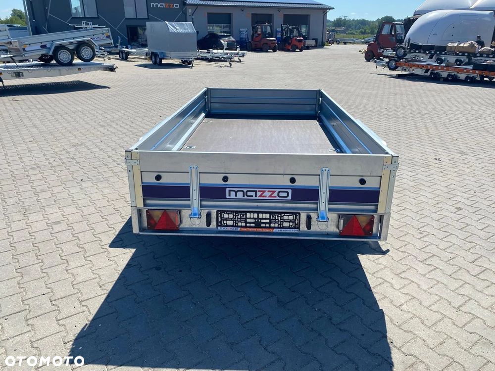 Niewiadów DOSTAWA! Przyczepa wym. 304x150x35, BD7530UT dwuosiowa UCHYLNA! Spawana rama! Wzmocniona tylna burta, sprężyny gazowe! MOCNA - 9