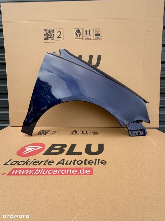 BLU Błotnik VW POLO 9N3 IV 4 LB5N prawy niebieski 05-09 przód lift WYPRZEDAŻ
