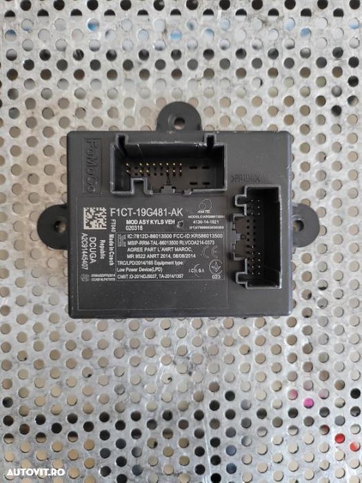 Modul ECU Keyless Entry Ford Kuga 2 II An 2014-2020 Cod F1CT-19G481-AK - 2