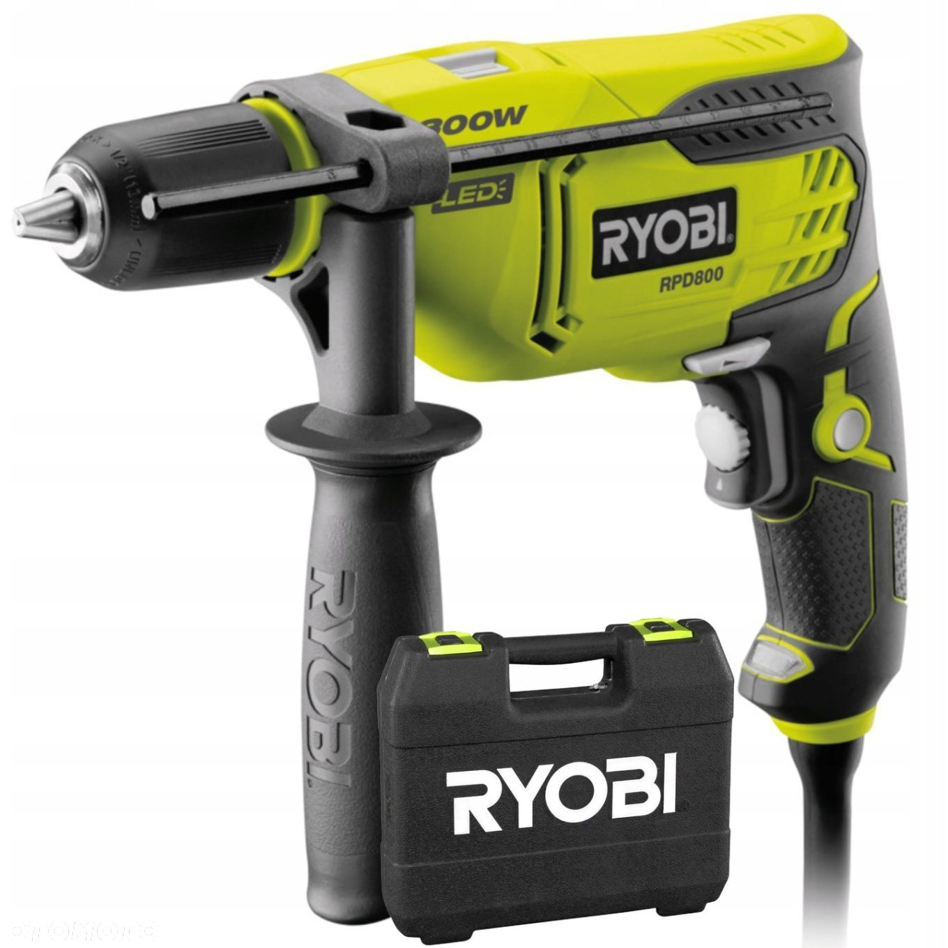 RYOBI RPD800-K WIERTARKA UDAROWA WKRĘTARKA ELEKTRYCZNA 800W  WALIZKA - 1