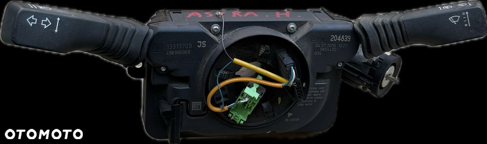 Manetka Przełącznik zespolony Taśma Airbag Stacyjka Kluczyk Opel Vectra C 13313709 - 1