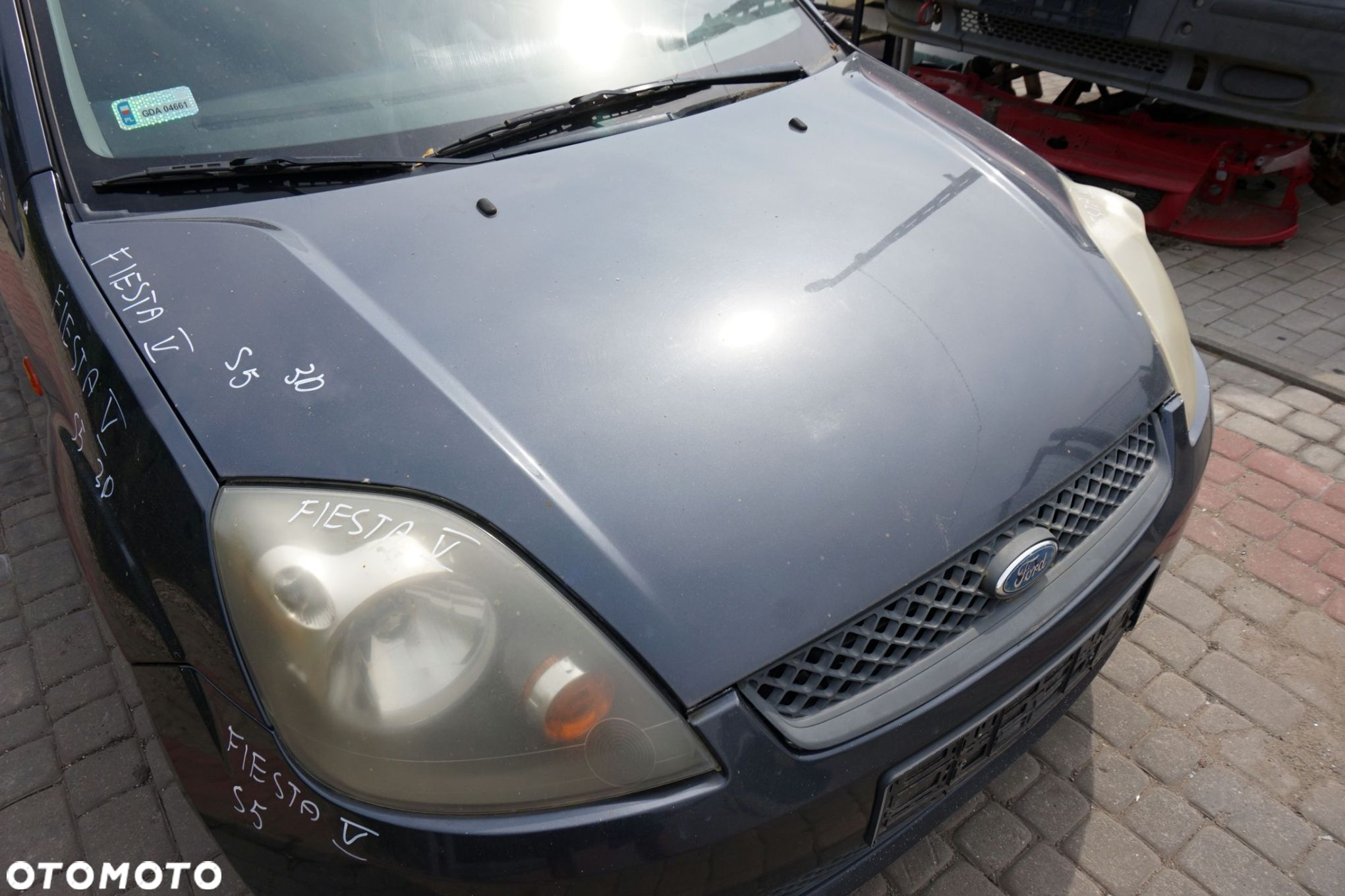 MASKA ZDERZAK BŁOTNIKI LAMPY FIESTA V MK5 LIFT S5  FORD 2005-2008 SZARY SEA GREY PRZÓD KOMPLETNY - 3