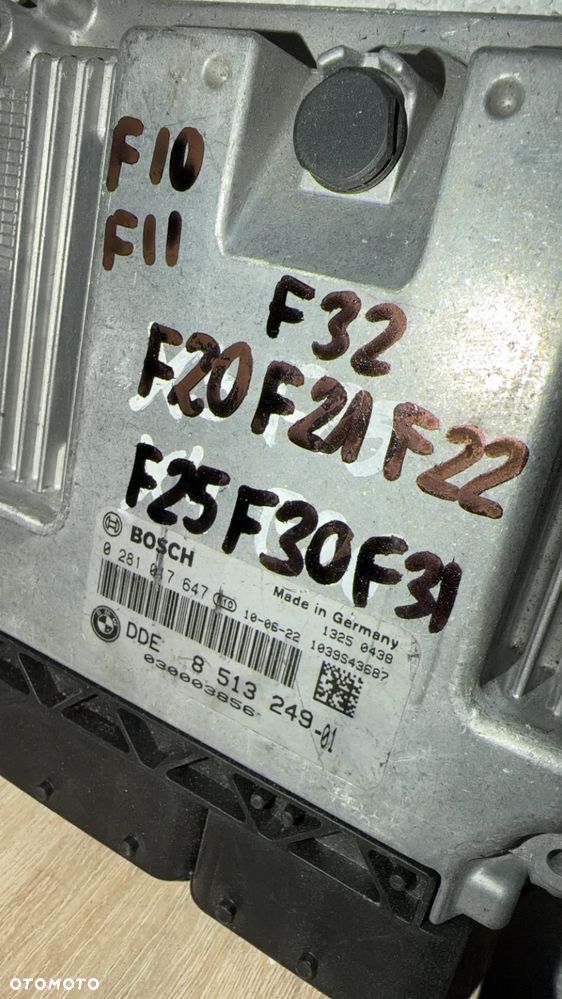 KOMPUTER STEROWNIK SILNIKA BMW F10 F11 F20 F21 F22 F25 F30 F31 F32 8513249 - 3