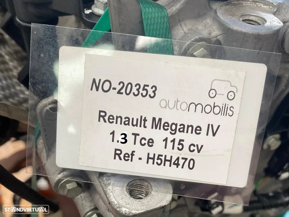 Motor RENAULT MEGANE IV Hatchback (B9A/M/N_) 1.3 TCe 115 cv de 2019 Ref - H5H470  NO-20353 - 6