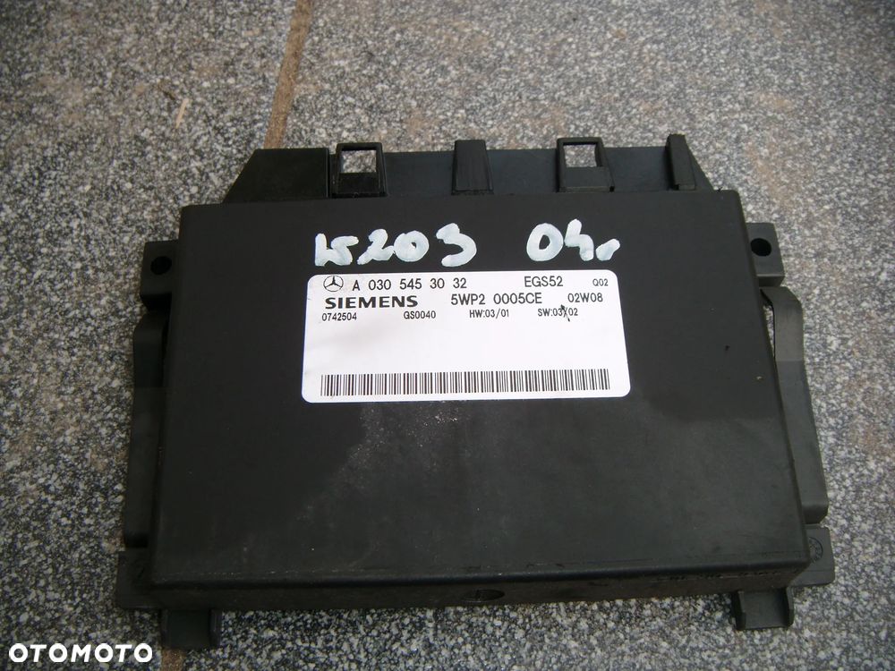 mercedes c klasa w203 2.7 cdi sterownik skrzyni 0305453032 - 1