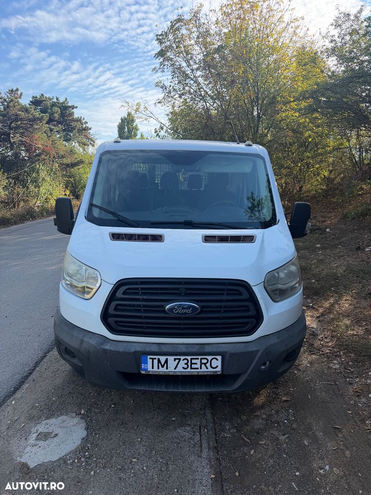 Ford Transit 2017 Bena aluminiu obloane camioneta pick-up platforma Tranzit Punte Dubla L4 L5 Unic Proprietar km reali istoric Dokka 3 Locuri Aer Condiționat Navi Nu Crafter Sprinter Iveco 35c Boxer - 34